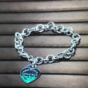 Tiffany & Co. Silver Heart Tag Bracelet